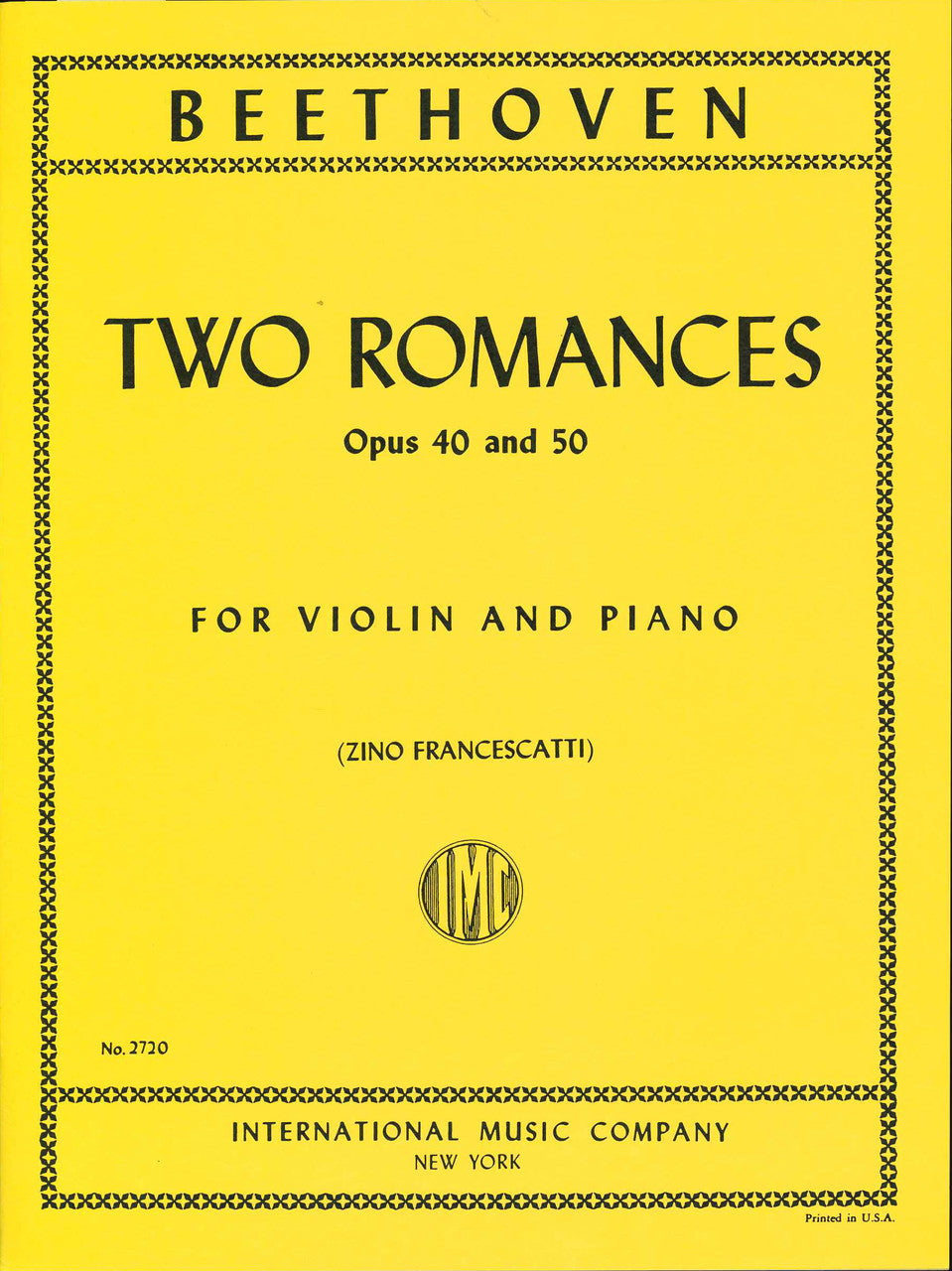 Beethoven, Romances (Francescatti) (IMC)