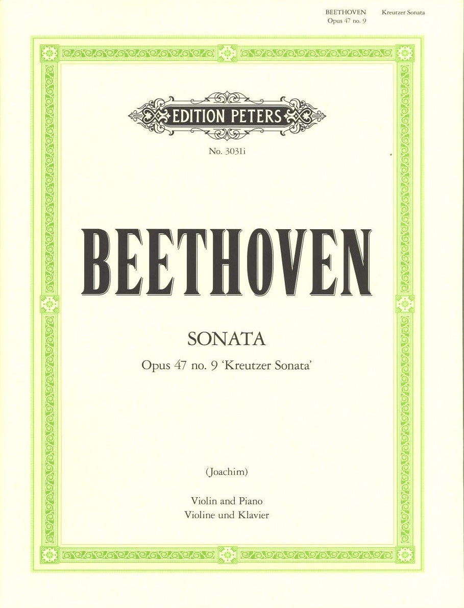 Beethoven, Sonata op. 47 in A (Joachim) (Peters)