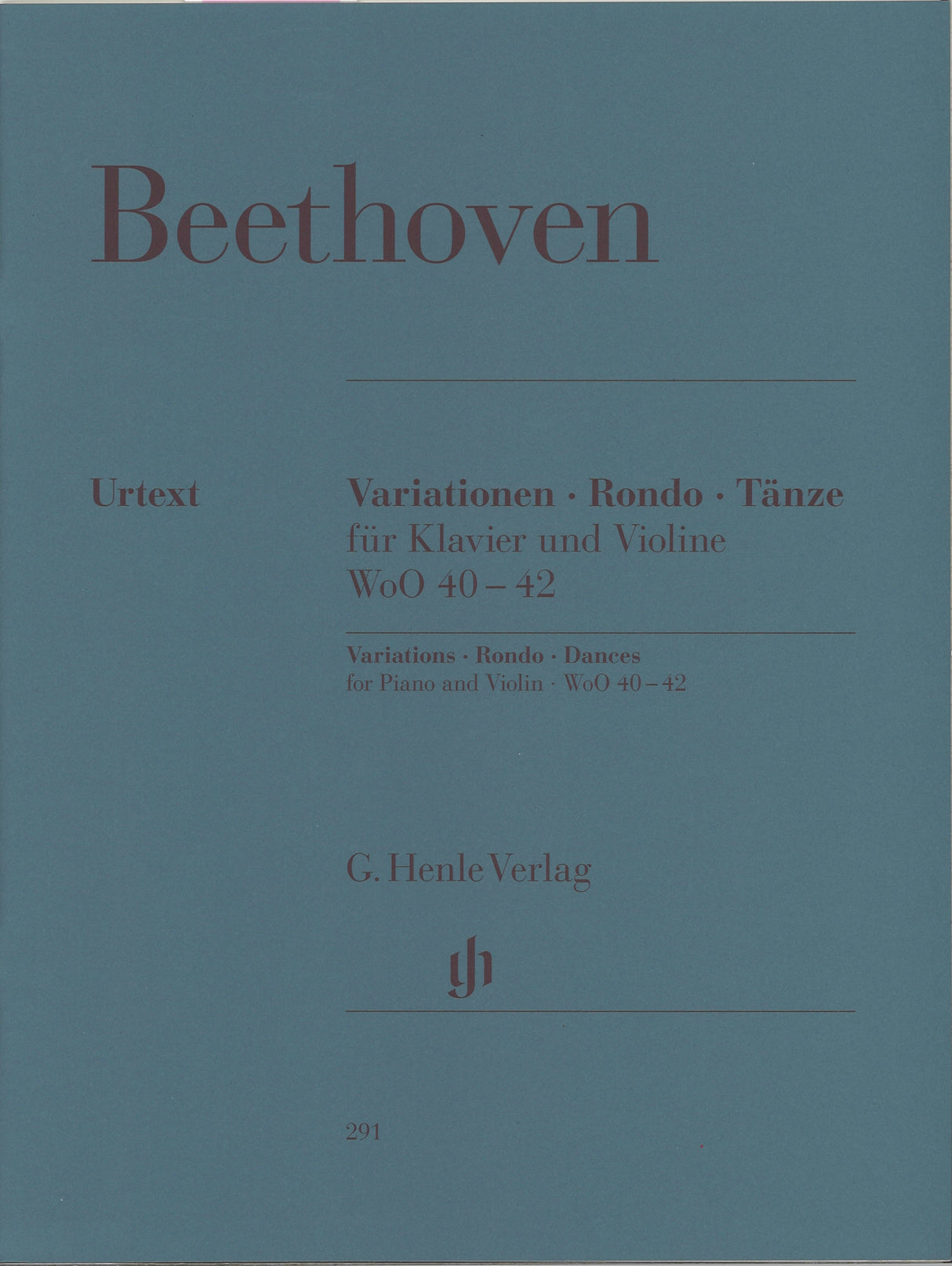 Beethoven, Variationen, Rondo, Tanze (Henle)