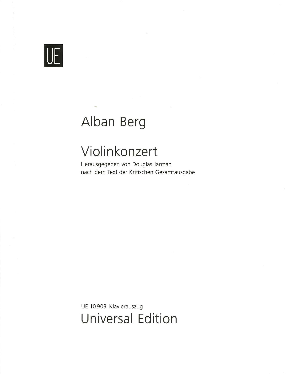Berg, Concerto (Jarman) (Universal)