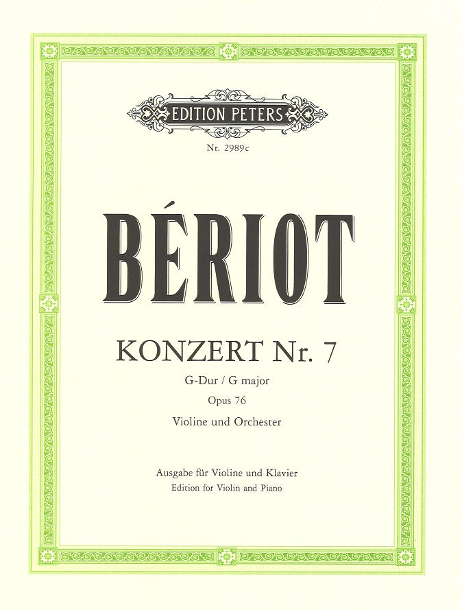 Beriot, Concerto No. 7, op. 76 (Hermann) (Peters)