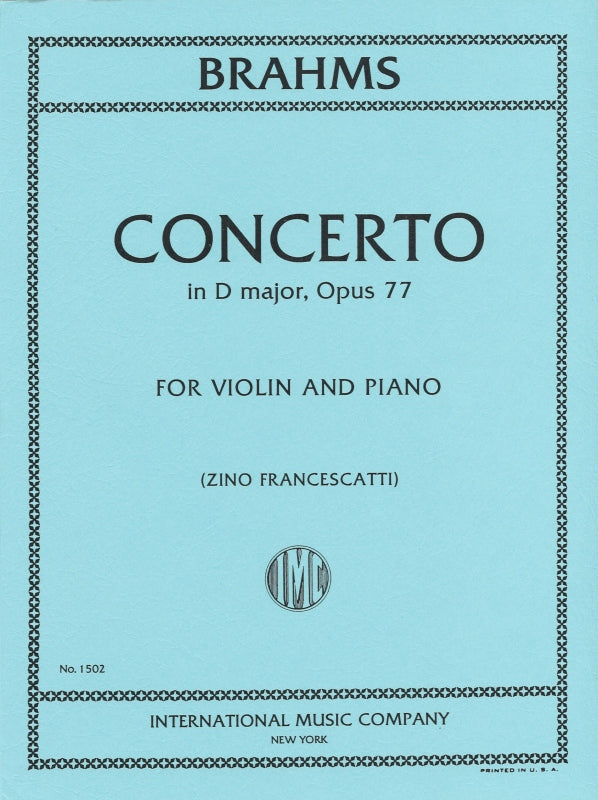 Brahms, Concerto op. 77 (Francescatti) (IMC)