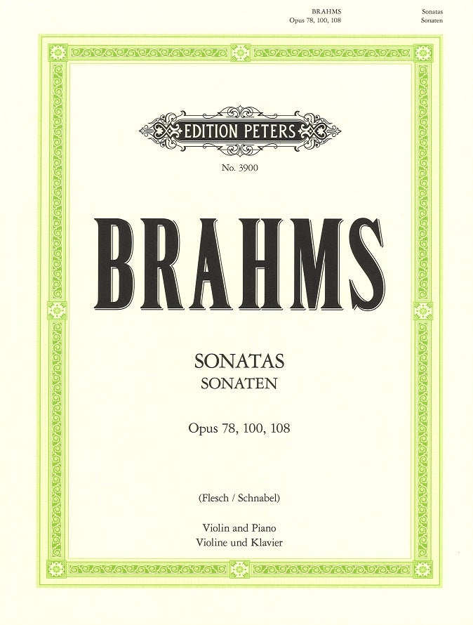 Brahms, Sonatas op.78,100,108 (Flesch) (Peters)