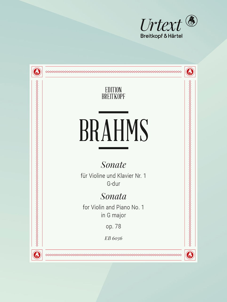 Brahms, Sonata No. 1 in G, op. 78 (Gal) (Breitkopf)