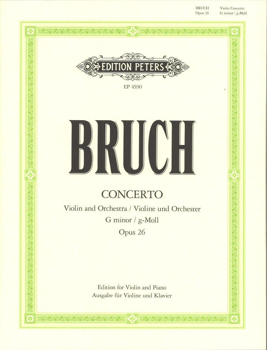 Bruch, Concerto No. 1 (Stross) (Peters)
