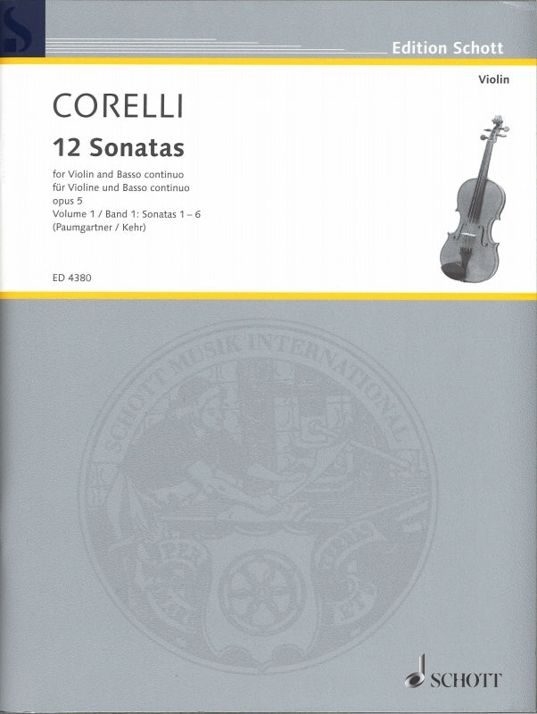 Corelli, Sonatas op. 5/1-6 (Paumgartner) (Schott)