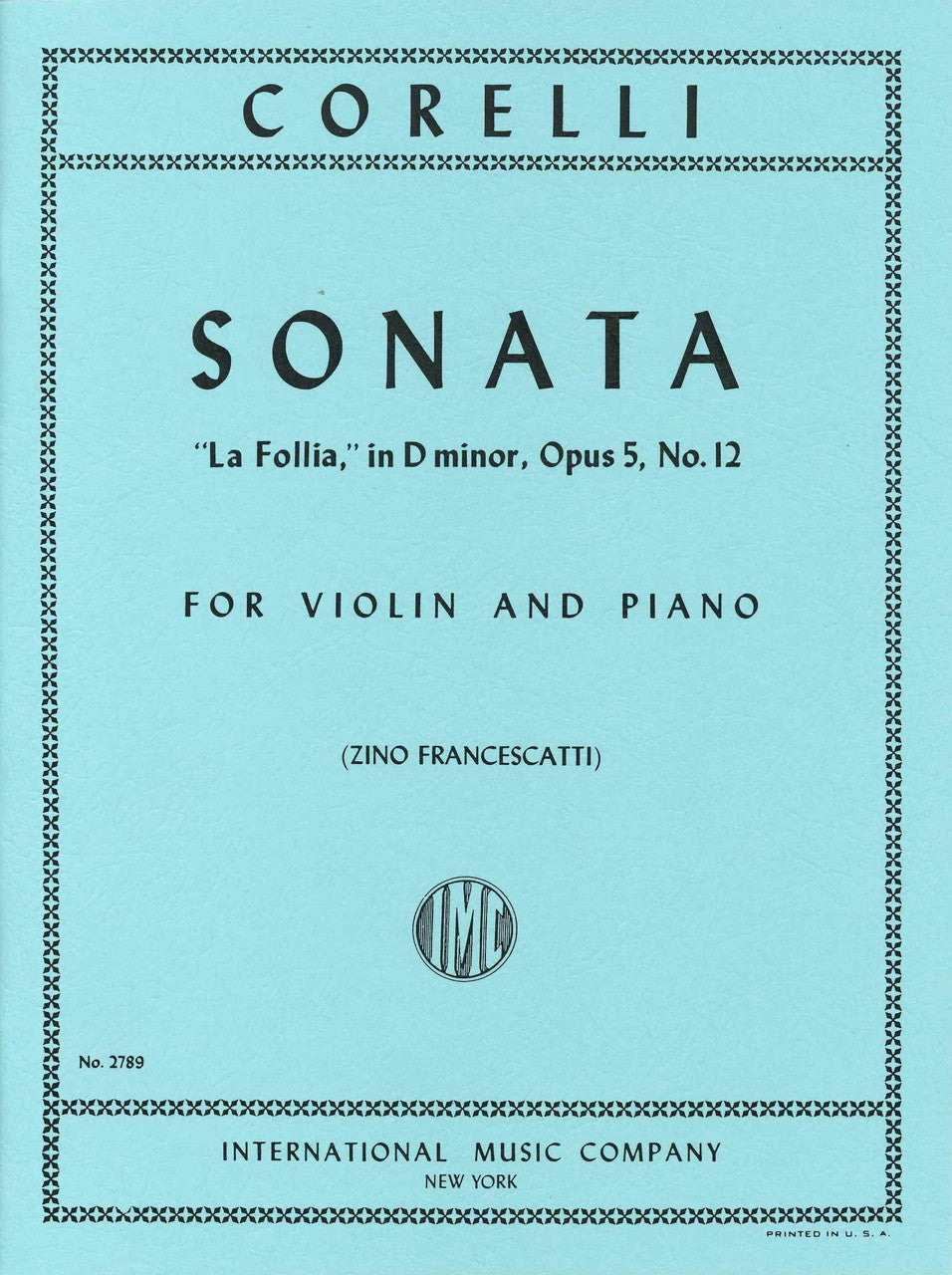 Corelli, La Follia (Francescatti) (IMC)