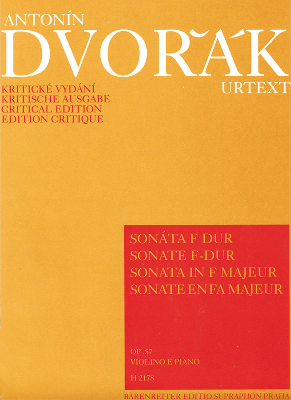 Dvorak, Sonata in F, op. 57 (Supraphon)