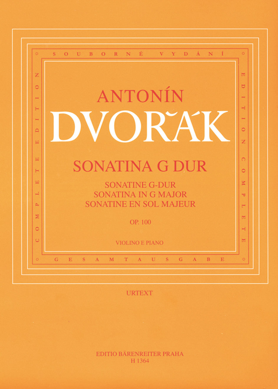Dvorak, Sonatine op. 100 (Sourek) (Supraphon)