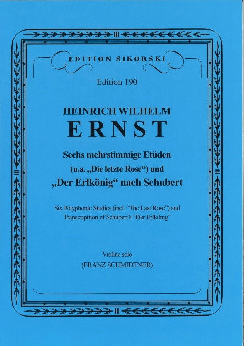 Ernst, 6 mehrstimmige Etuden; Erlkonig (Sikorski)