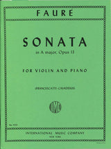 Faure, Sonata No. 1 in A, op. 13 (France (IMC)