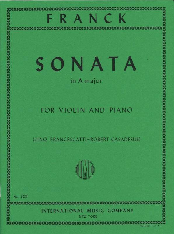 Franck, Sonata in A (Francescatti) (IMC)