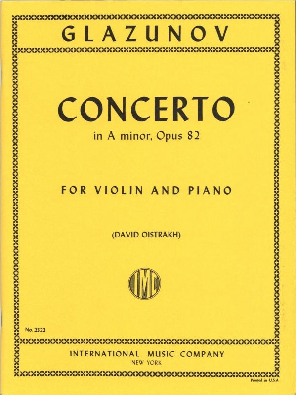 Glazunov, Concerto in a, op.82(Oistrakh) (IMC)