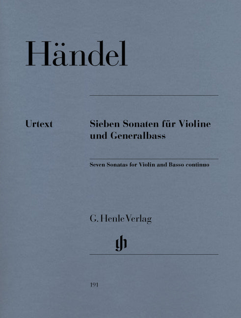 Handel, 7 Sonaten (Rohrig) (Henle)