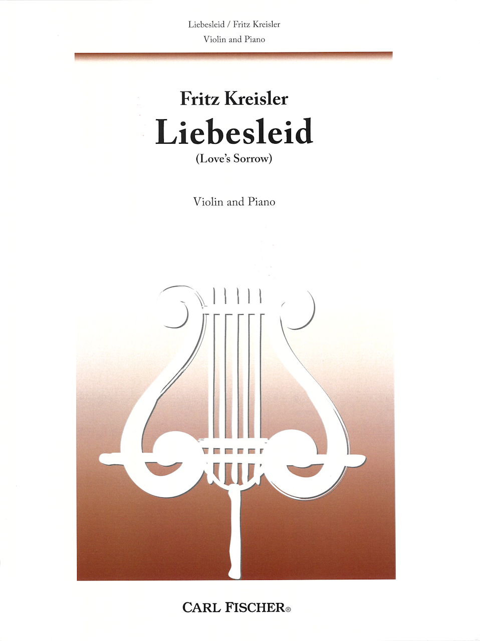 Kreisler, Liebesleid (Carl Fischer)