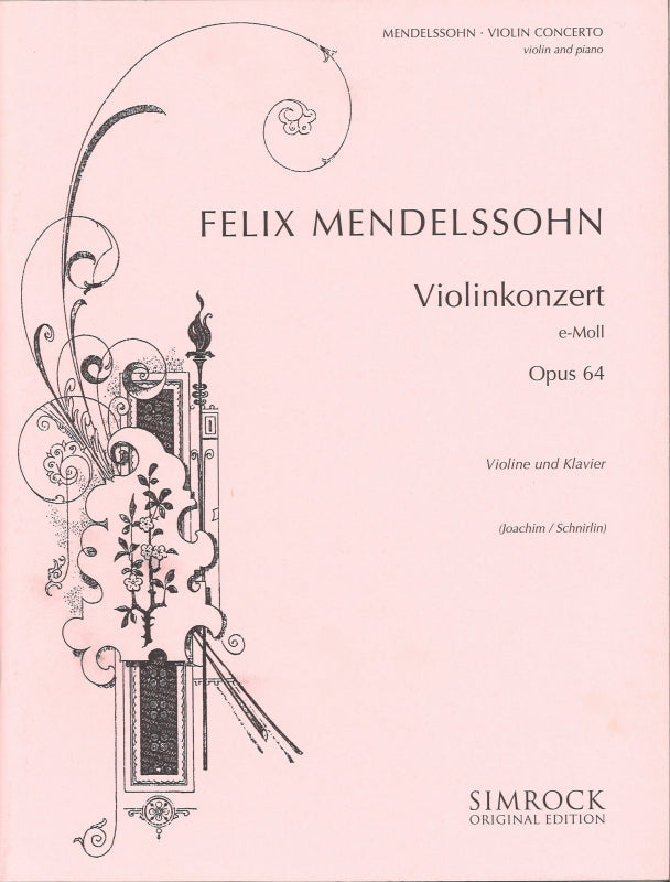 Mendelssohn, Concerto op. 64 (Joachim) (Simrock)