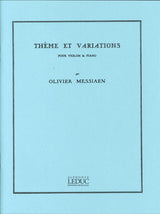 Messiaen, Theme et Variations (Leduc)