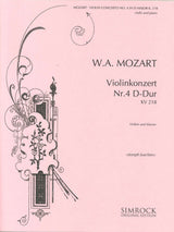 Mozart, Concerto KV 218 (No.4) (Joachim) (Simrock)