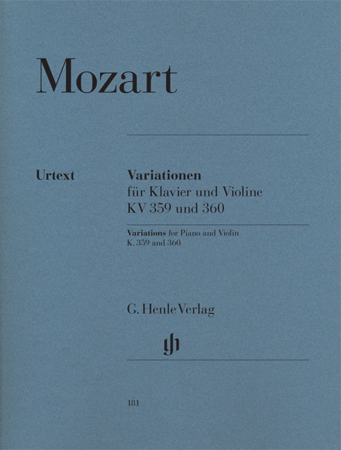 Mozart, Variationen KV 359, 360 (Henle)