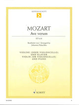 Mozart, Ave verum KV 618 (Vn/Vc,Pf) (Schott)