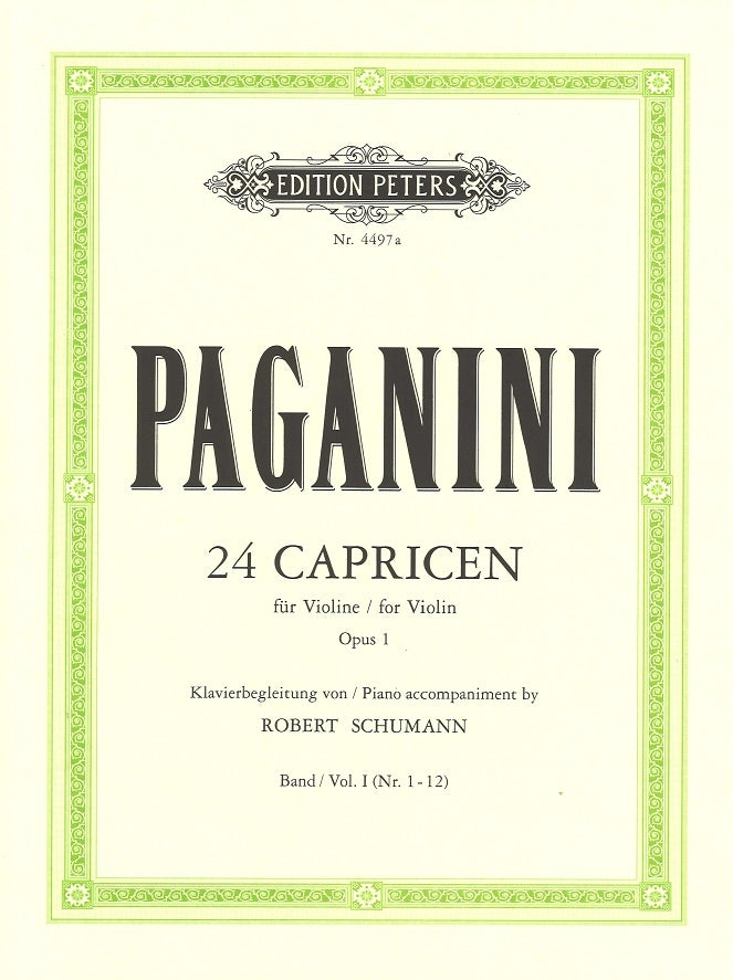 Paganini/Schumann, Capricen, 1 (Vn,Pf) (Peters)