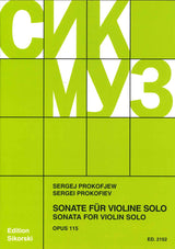 Prokofiev, Sonata op. 115 (Vn Solo) (Sikorski)