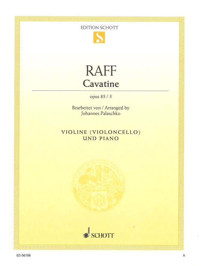 Raff, Cavatina op. 85/3 (Schott)