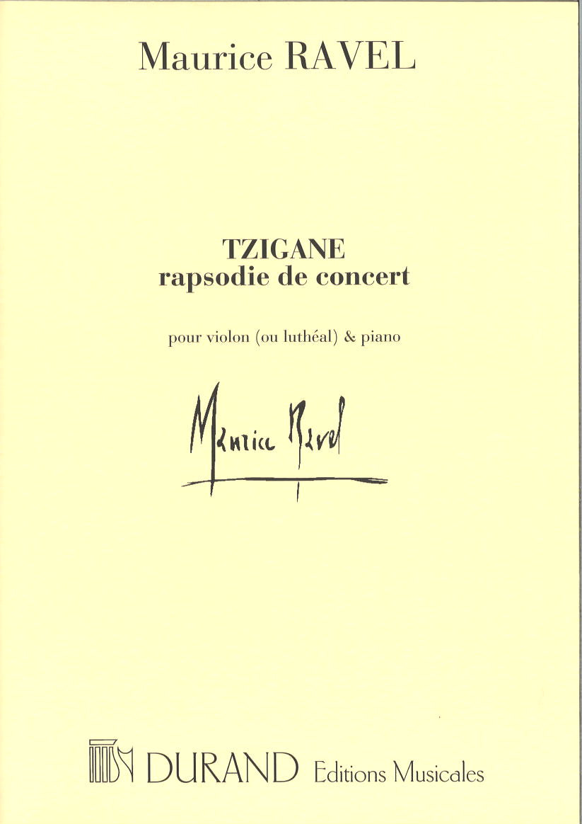 Ravel, Tzigane (Vn,Lutheal) (Durand)