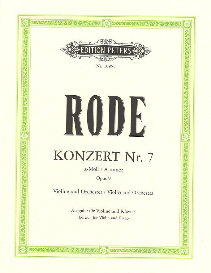 Rode, Concerto No. 7 in a (Davisson) (Peters)
