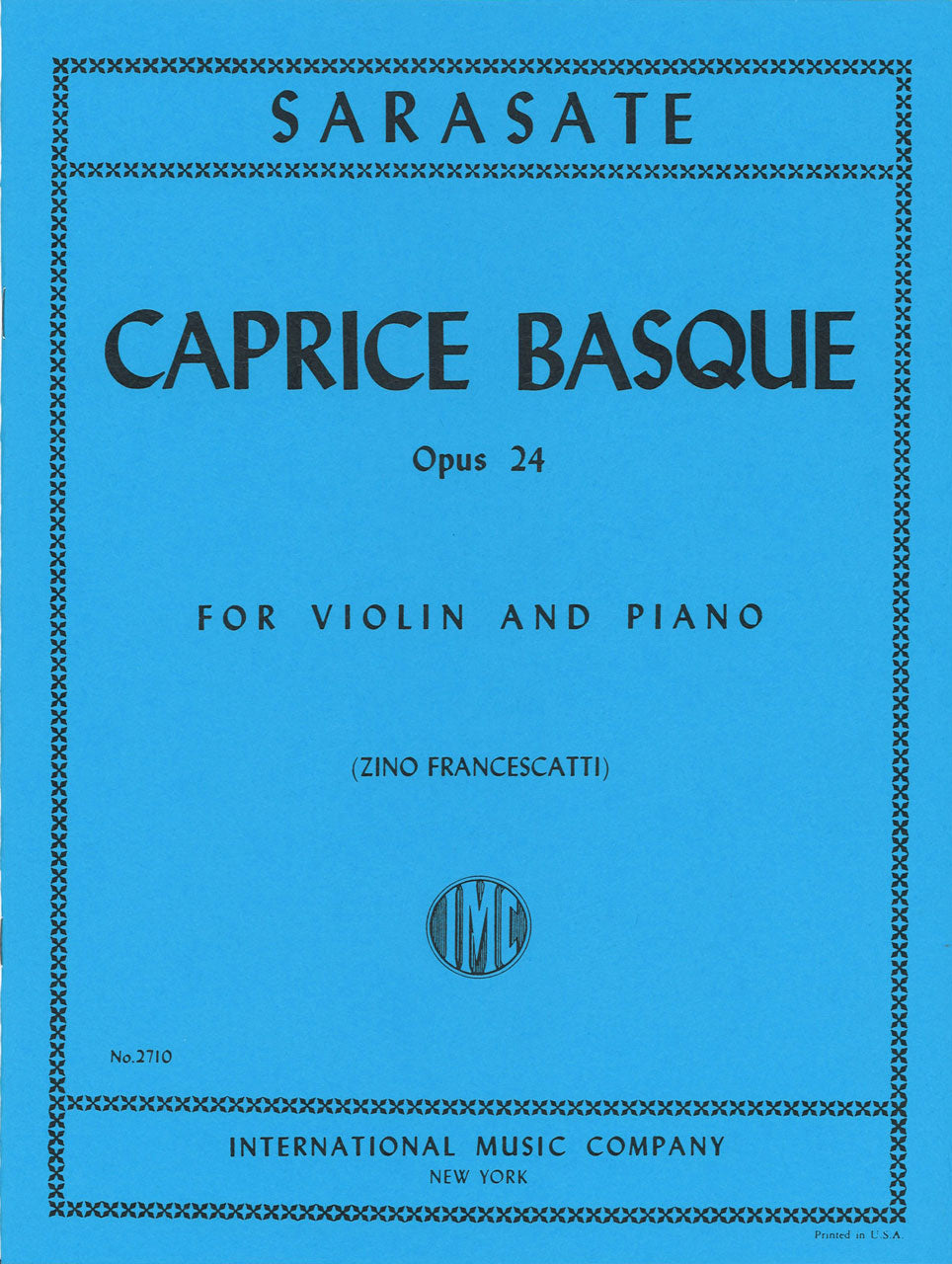 Sarasate, Caprice basque (Francescatti) (IMC)