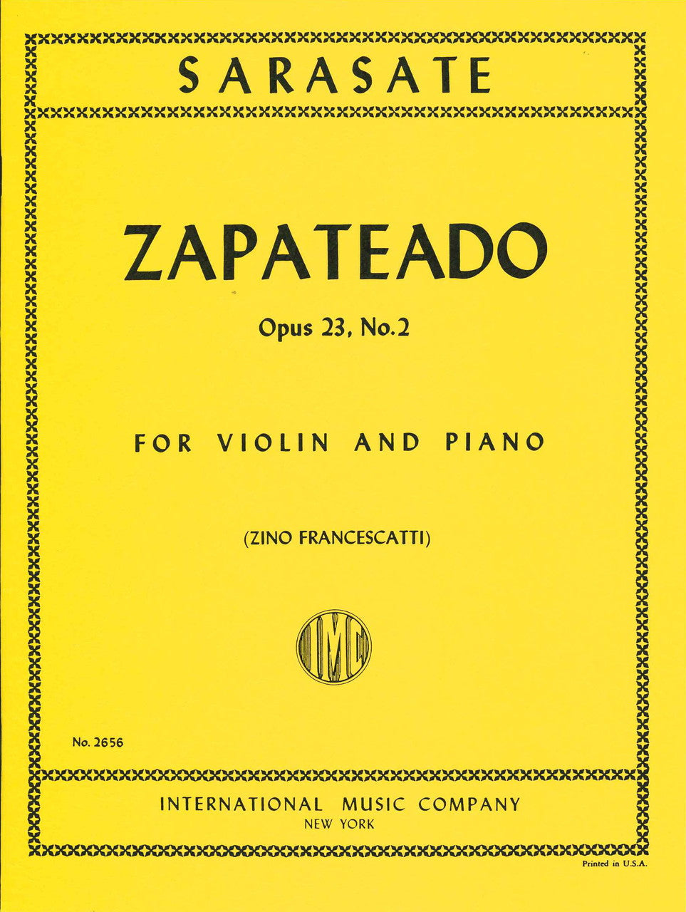 Sarasate, Zapateado op. 23/2 (Francescat (IMC)