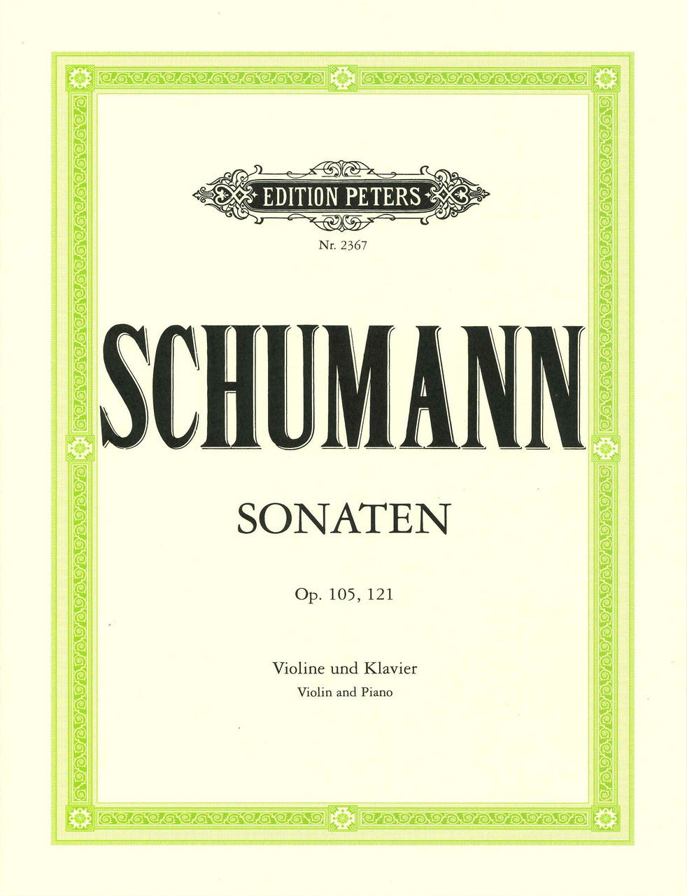 Schumann, Sonaten op. 105,121 (Herrmann) (Peters)