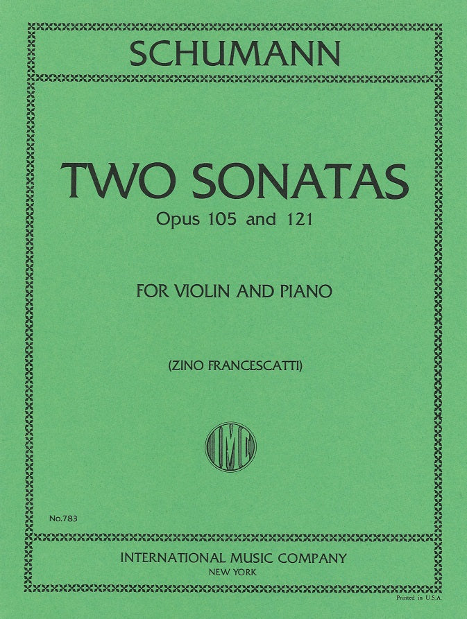 Schumann, Sonatas op. 105, 121 (Francesc (IMC)