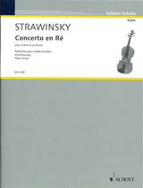 Stravinsky, Concerto en Re (1931) (Schott)