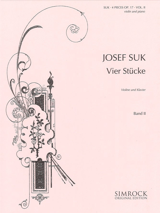 Suk, 4 Pieces op. 17, II (Simrock)