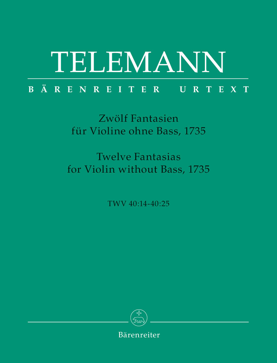 Telemann, 12 Fantasien (Hausswald) (Barenreiter)