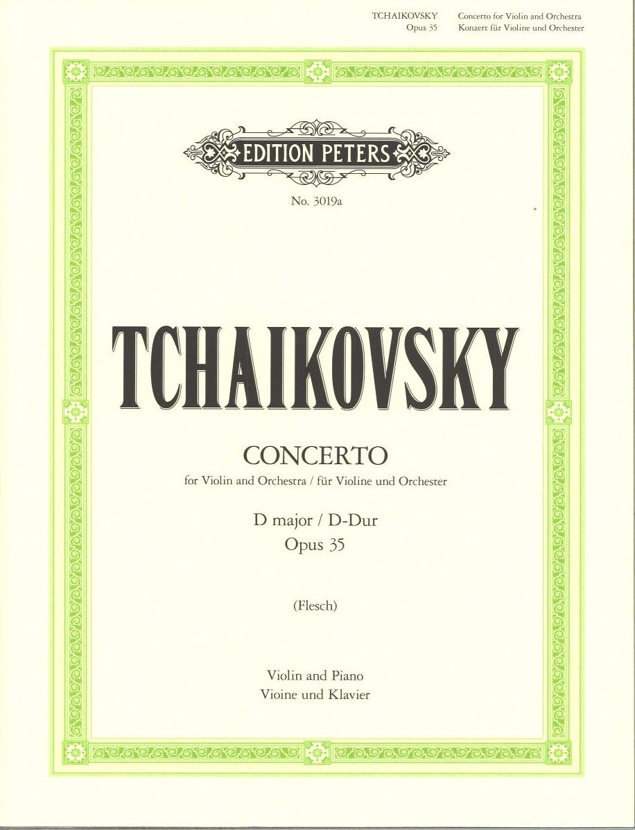 Tchaikovsky, Concerto op. 35 (Flesch) (Peters)