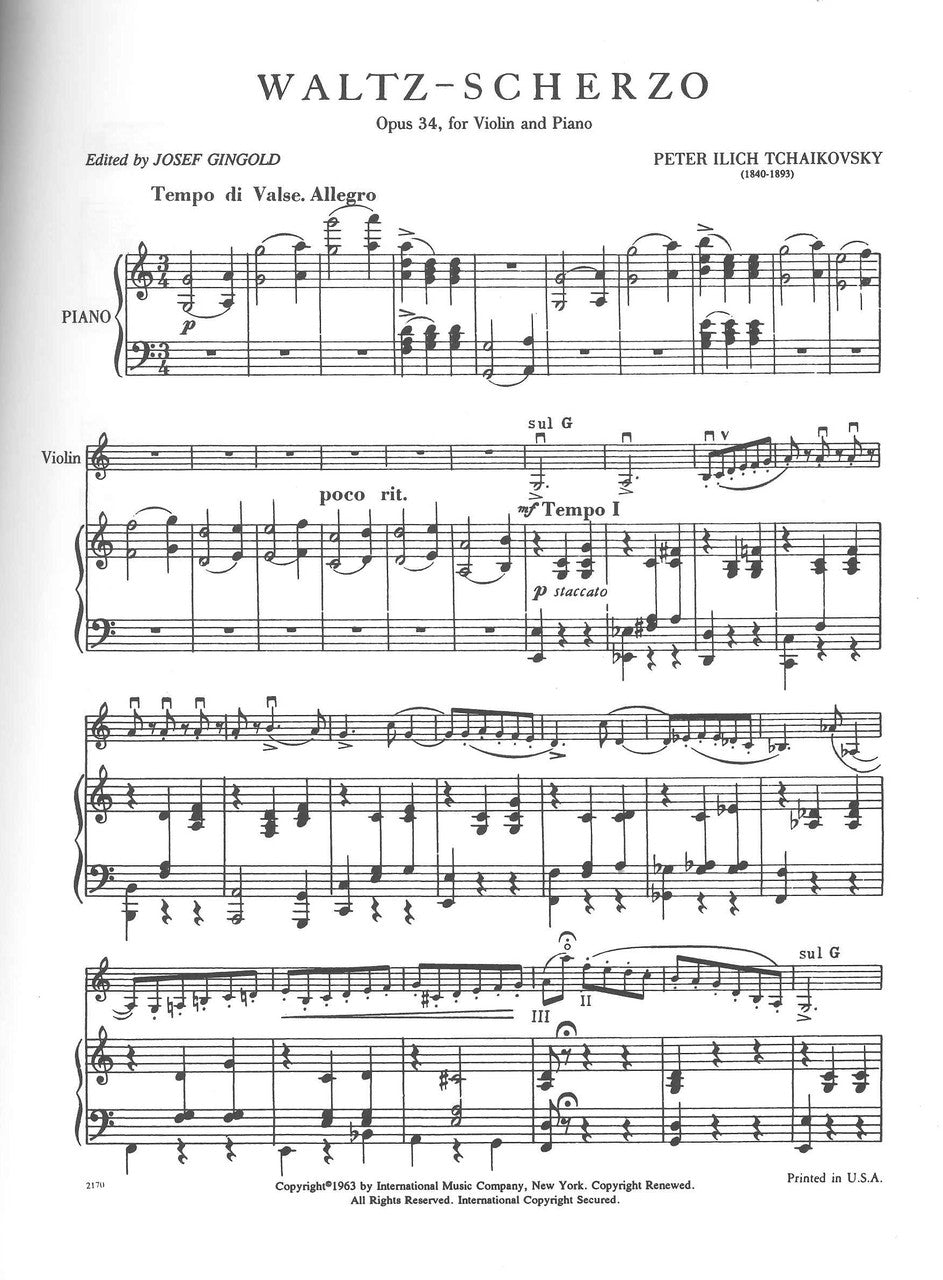 Tchaikovsky, Valse-scherzo op. 34(Gingol (IMC)