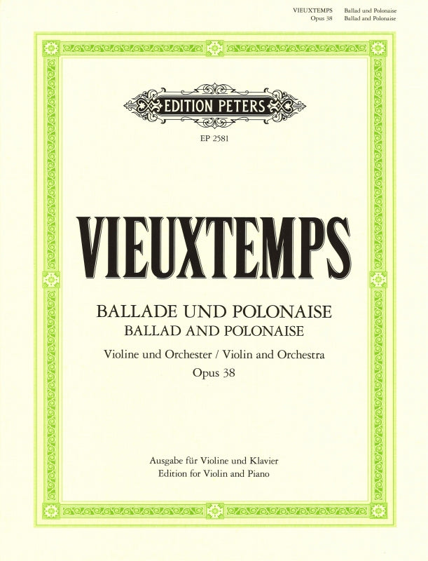 Vieuxtemps, Ballade und Polonaise op. 38 (Peters)