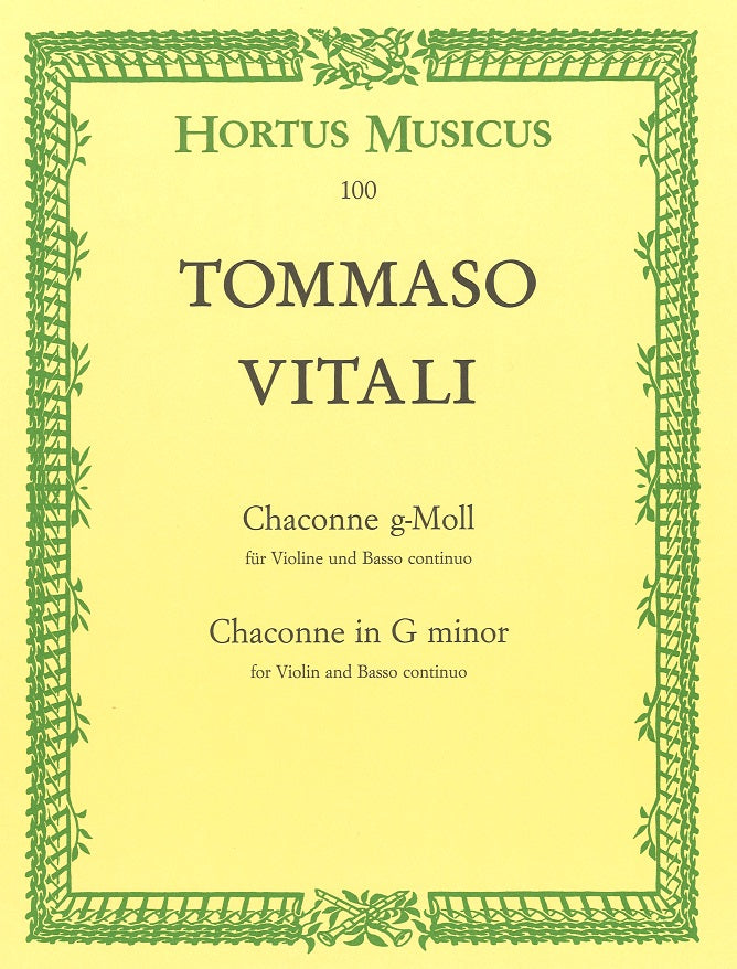 Vitali, Chaconne (Vn,Bc) (Hermann) (Barenreiter)