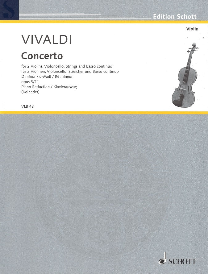 Vivaldi, Concerto op. 3/11 (2Vn,Vc,Bc) (Schott)