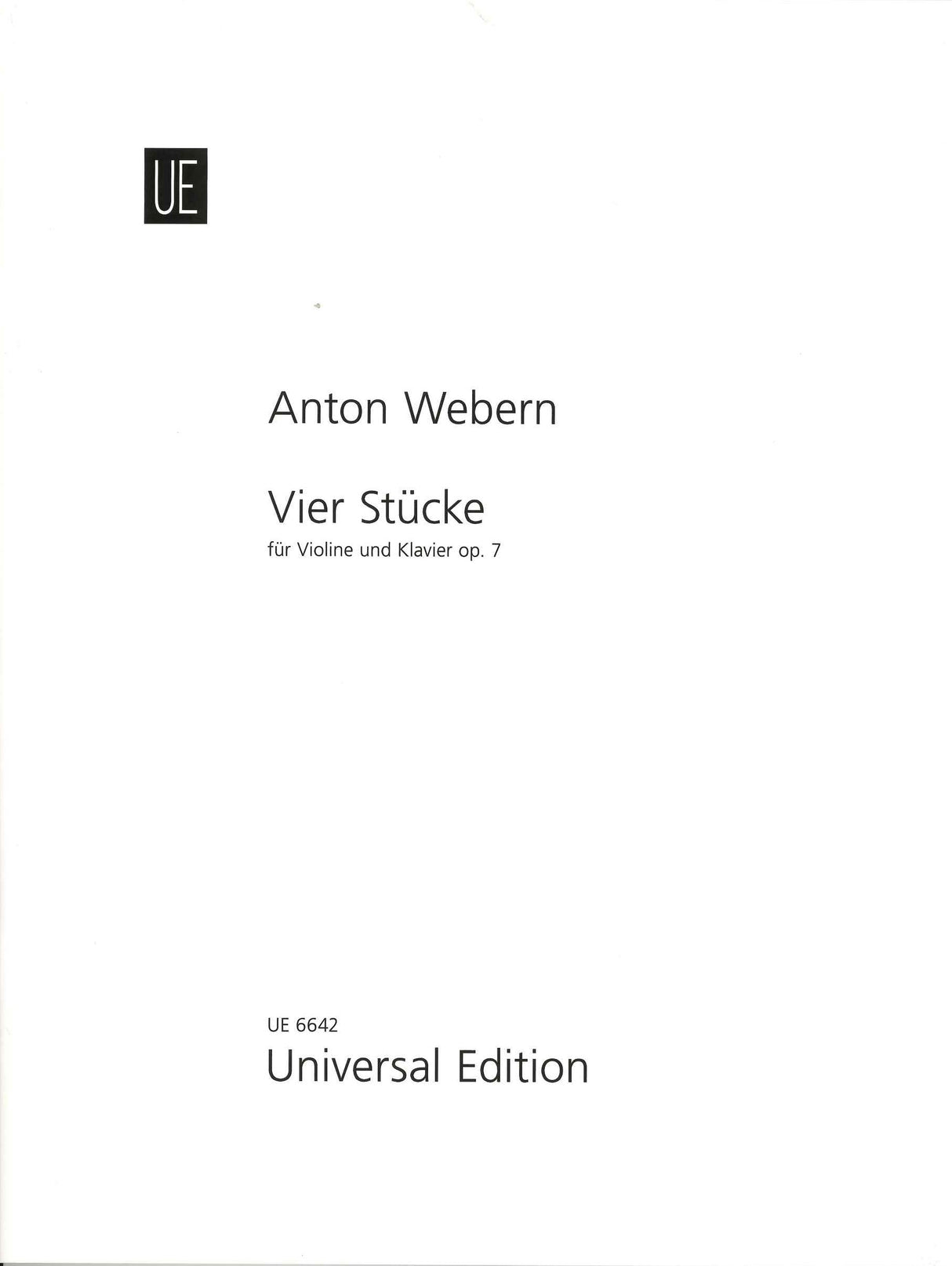 Webern, 4 Stucke op. 7 (Universal)