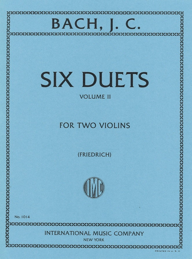 Bach,J.C., 6 Duets, 2 (IMC)