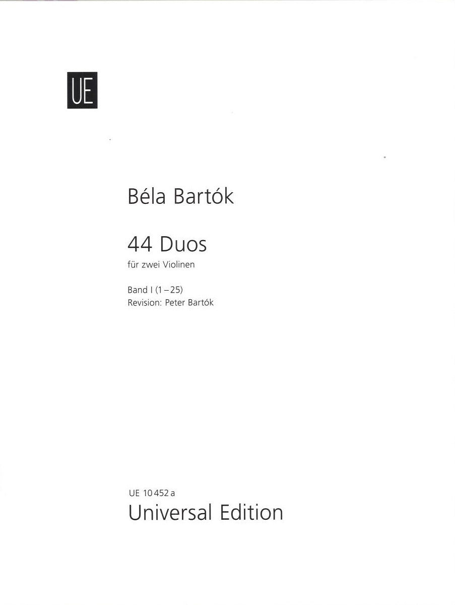 Bartok, 44 Duos, 1 (2Vn) (Universal)