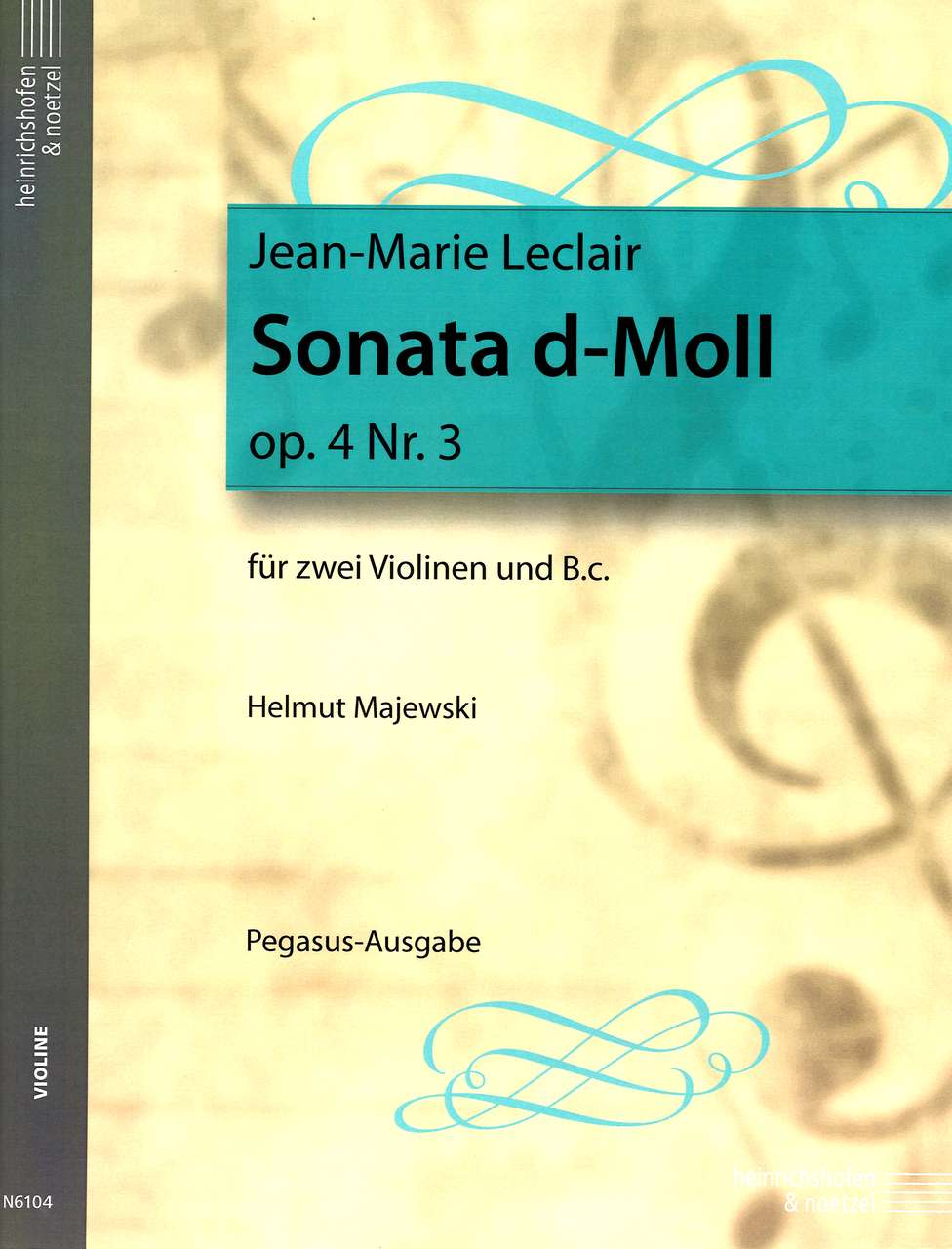 Leclair, Sonata op. 4/3, d-moll (2Vn,Bc) (Heinrichshofen)
