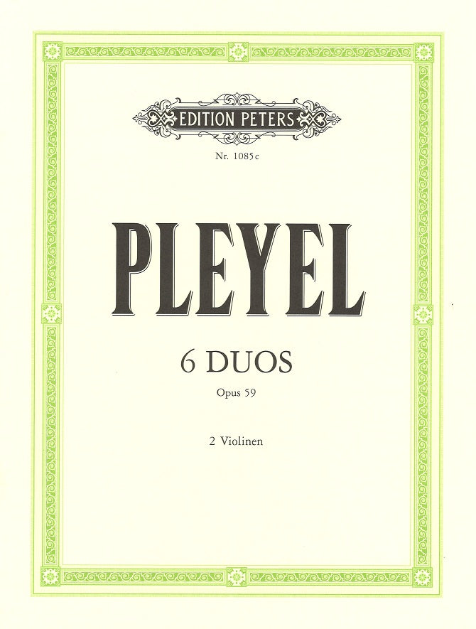 Pleyel, 6 Duos op. 59 (2Vn) (Peters)