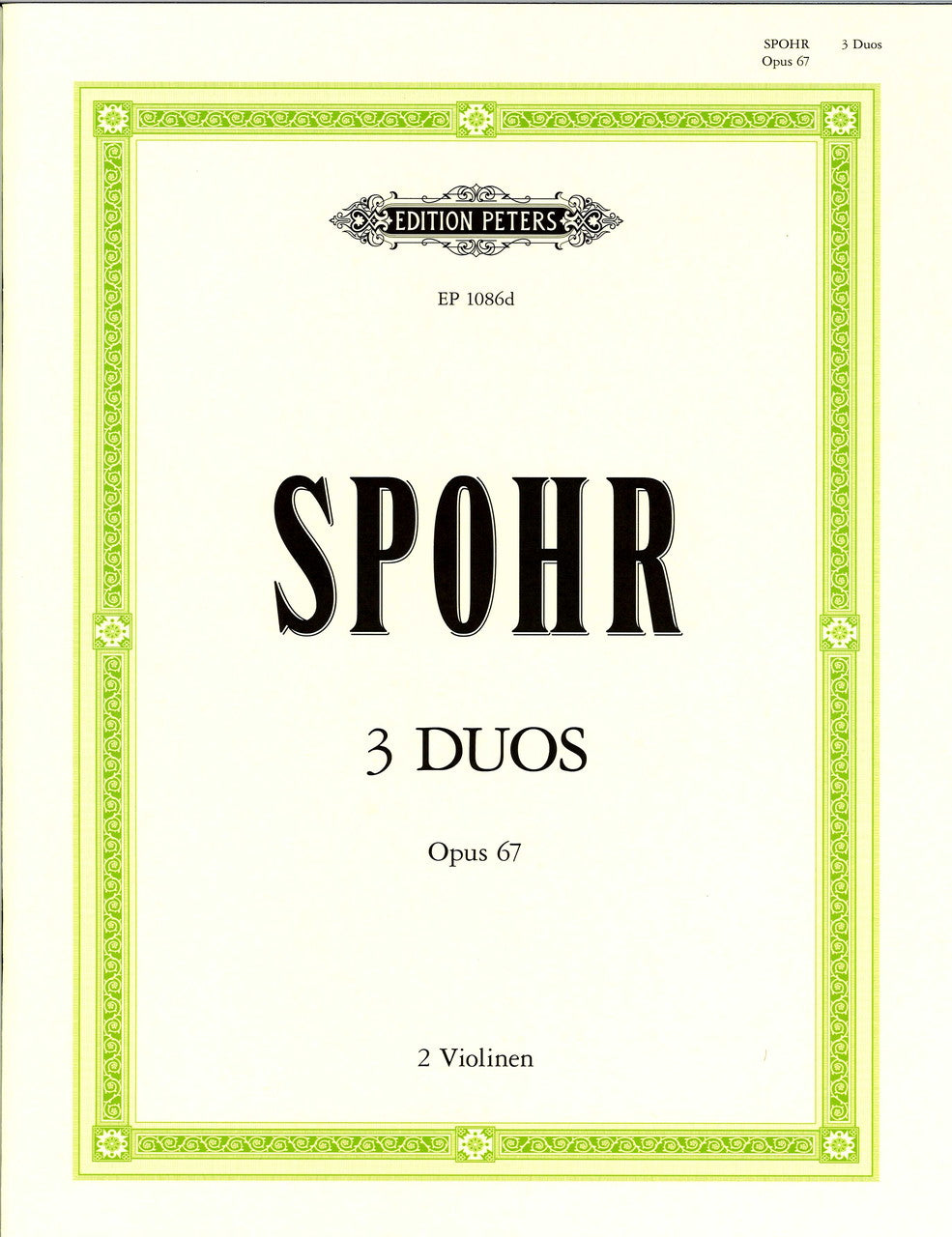 Spohr, 3 Duos op. 67 (Herrmann) (Peters)