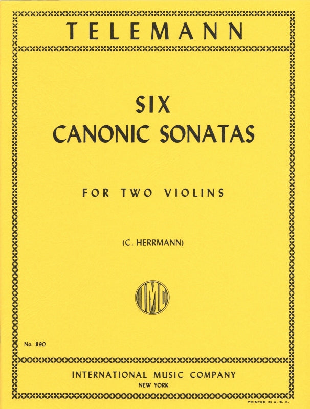 Telemann, 6 Canonic Sonatas (2Vn) (IMC)
