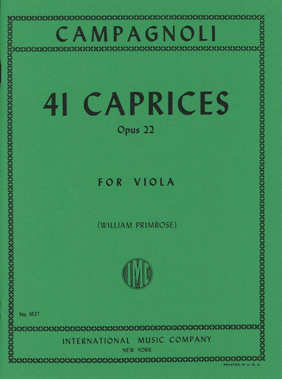 Campagnoli, 41 Caprices op. 22(Primrose) (IMC)