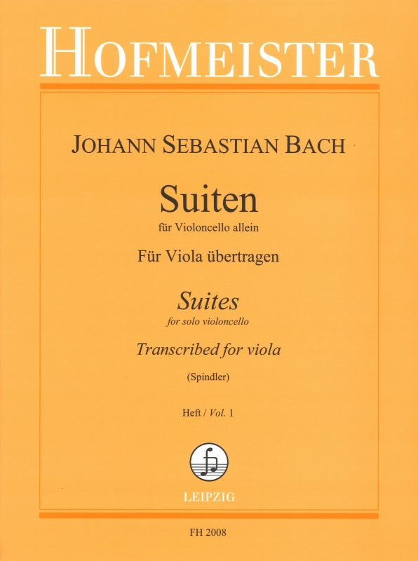 Bach, Suiten 1 (Spindler) (Hofmeister)